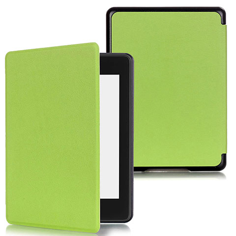 Funda de Cuero Cartera con Soporte Carcasa para Amazon Kindle Paperwhite 6 inch Verde