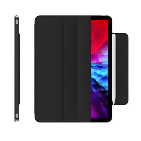 Funda de Cuero Cartera con Soporte Carcasa para Apple iPad Pro 11 (2021) Negro