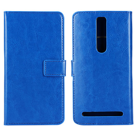 Funda de Cuero Cartera con Soporte Carcasa para Asus Zenfone 2 ZE551ML ZE550ML Azul