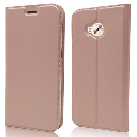 Funda de Cuero Cartera con Soporte Carcasa para Asus Zenfone 4 Selfie ZD553KL Oro Rosa