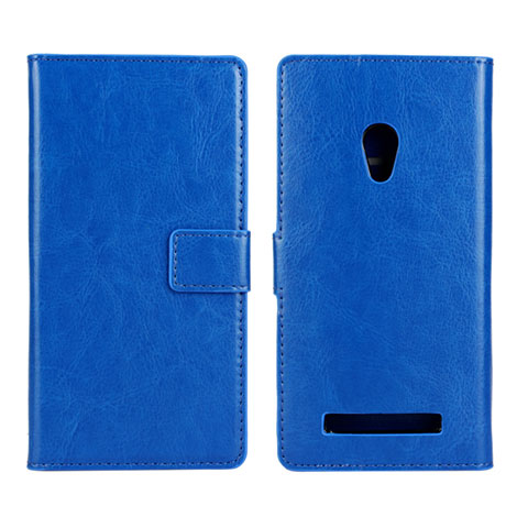 Funda de Cuero Cartera con Soporte Carcasa para Asus Zenfone 5 Azul