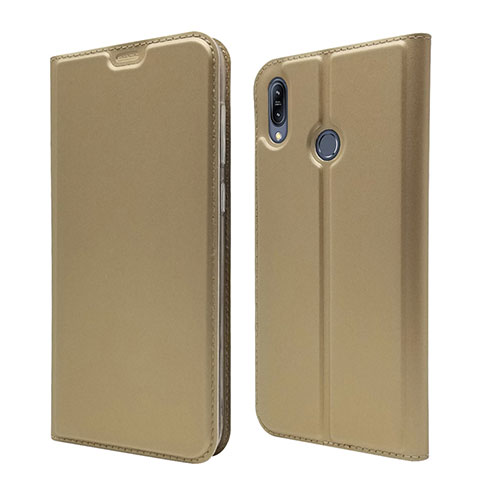 Funda de Cuero Cartera con Soporte Carcasa para Asus Zenfone Max M2 ZB633KL Oro