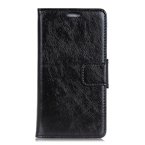 Funda de Cuero Cartera con Soporte Carcasa para BQ Aquaris C Negro