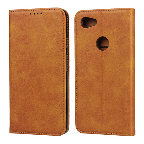 Funda de Cuero Cartera con Soporte Carcasa para Google Pixel 3a Naranja