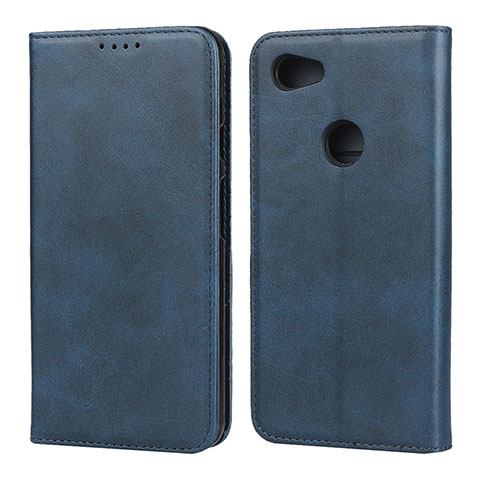 Funda de Cuero Cartera con Soporte Carcasa para Google Pixel 3a XL Azul