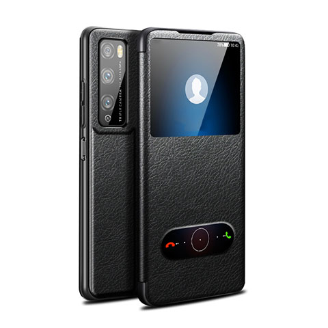 Funda de Cuero Cartera con Soporte Carcasa para Huawei Enjoy 20 Pro 5G Negro