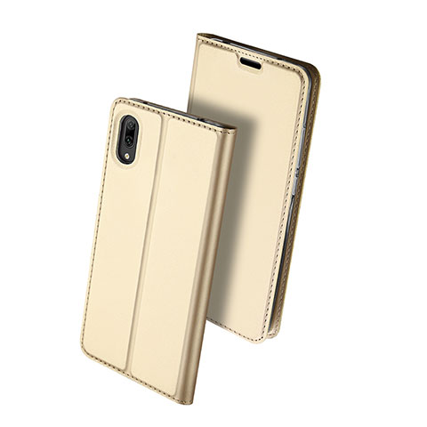 Funda de Cuero Cartera con Soporte Carcasa para Huawei Enjoy 9 Oro