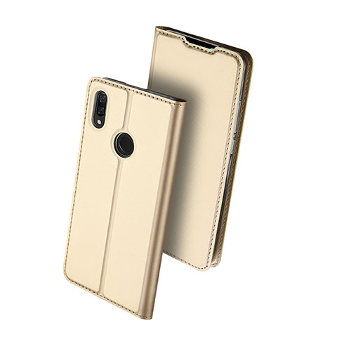 Funda de Cuero Cartera con Soporte Carcasa para Huawei Enjoy 9 Plus Oro