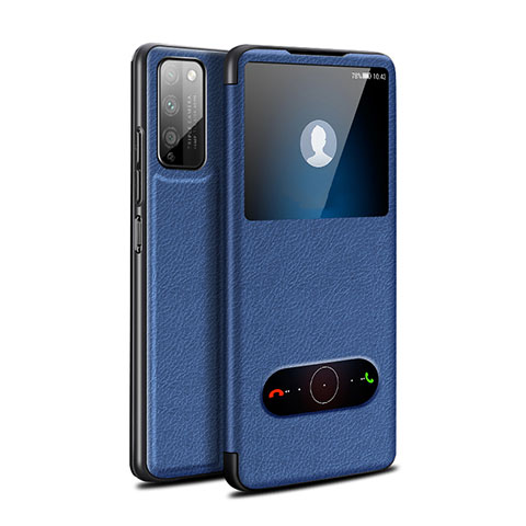 Funda de Cuero Cartera con Soporte Carcasa para Huawei Honor 30 Lite 5G Azul