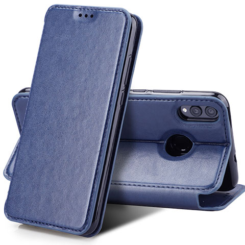 Funda de Cuero Cartera con Soporte Carcasa para Huawei Honor 8X Azul