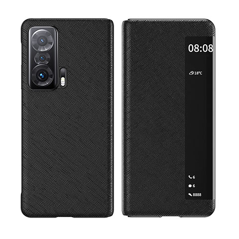 Funda de Cuero Cartera con Soporte Carcasa para Huawei Honor Magic V 5G Negro