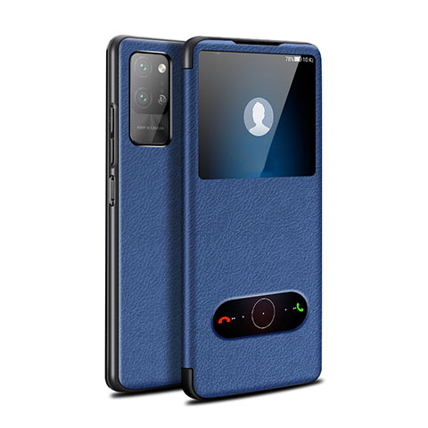 Funda de Cuero Cartera con Soporte Carcasa para Huawei Honor Play4 Pro 5G Azul