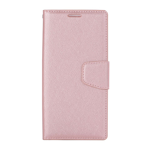 Funda de Cuero Cartera con Soporte Carcasa para Huawei Nova 3e Oro Rosa