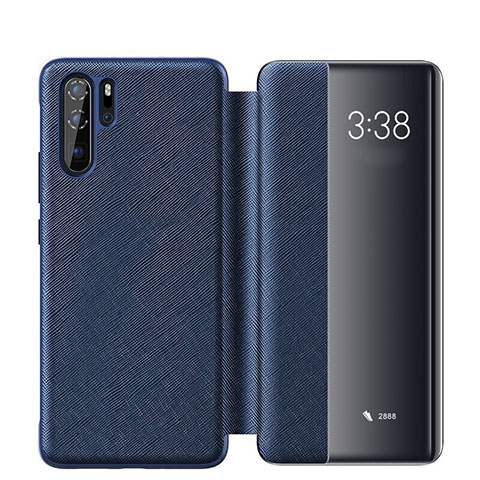 Funda de Cuero Cartera con Soporte Carcasa para Huawei P30 Pro New Edition Azul