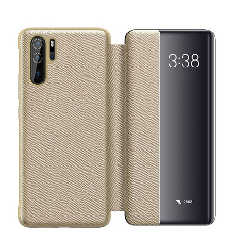 Funda de Cuero Cartera con Soporte Carcasa para Huawei P30 Pro New Edition Oro