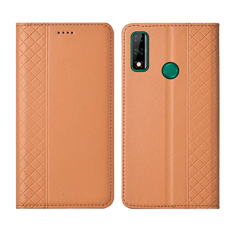 Funda de Cuero Cartera con Soporte Carcasa para Huawei Y8s Naranja