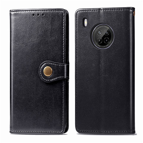 Funda de Cuero Cartera con Soporte Carcasa para Huawei Y9a Negro