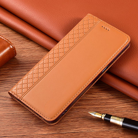 Funda de Cuero Cartera con Soporte Carcasa para Nokia 2.4 Naranja