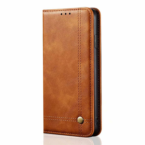 Funda de Cuero Cartera con Soporte Carcasa para Oppo A5 Marron Claro