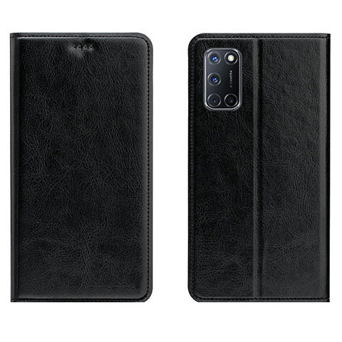 Funda de Cuero Cartera con Soporte Carcasa para Oppo A72 Negro