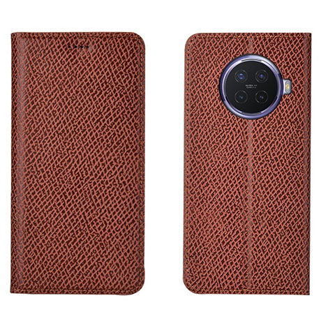 Funda de Cuero Cartera con Soporte Carcasa para Oppo Ace2 Marron