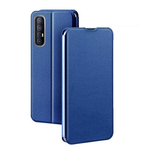 Funda de Cuero Cartera con Soporte Carcasa para Oppo Find X2 Neo Azul