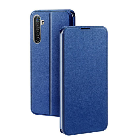 Funda de Cuero Cartera con Soporte Carcasa para Oppo K5 Azul