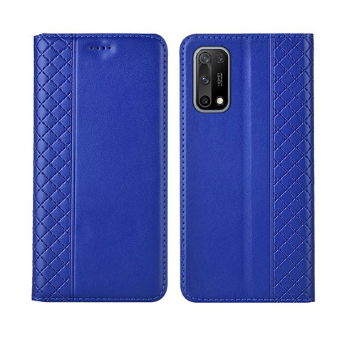 Funda de Cuero Cartera con Soporte Carcasa para Oppo K7x 5G Azul