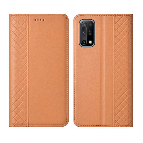 Funda de Cuero Cartera con Soporte Carcasa para Oppo K7x 5G Naranja