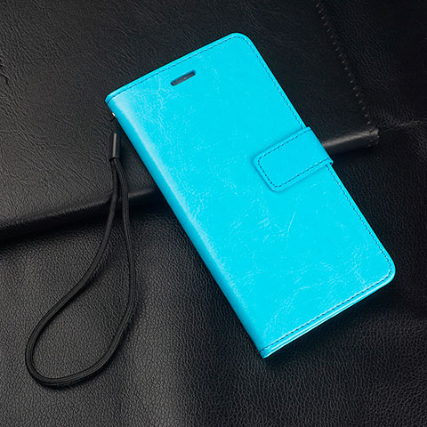 Funda de Cuero Cartera con Soporte Carcasa para Oppo Reno Ace Azul Cielo