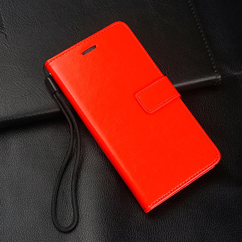 Funda de Cuero Cartera con Soporte Carcasa para Oppo Reno Ace Rojo