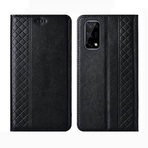 Funda de Cuero Cartera con Soporte Carcasa para Realme Q2 5G Negro