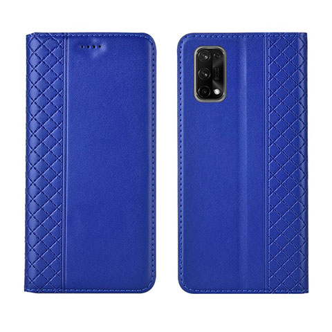 Funda de Cuero Cartera con Soporte Carcasa para Realme Q2 Pro 5G Azul