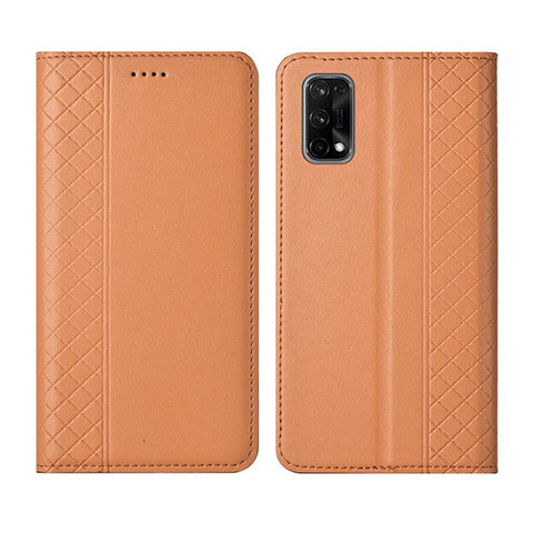 Funda de Cuero Cartera con Soporte Carcasa para Realme V15 5G Naranja