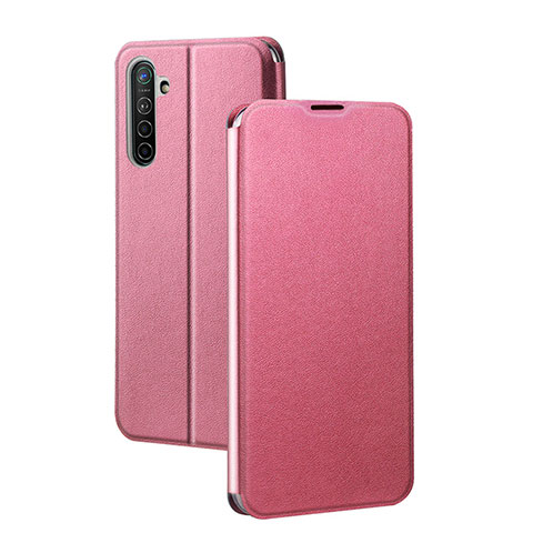 Funda de Cuero Cartera con Soporte Carcasa para Realme X2 Rosa