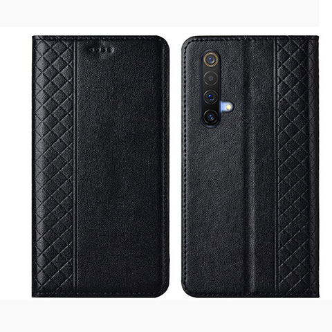 Funda de Cuero Cartera con Soporte Carcasa para Realme X3 SuperZoom Negro