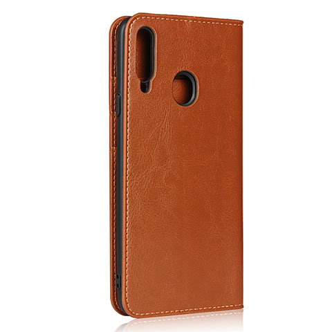 Funda de Cuero Cartera con Soporte Carcasa para Samsung Galaxy A20s Marron Claro