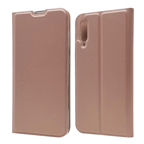 Funda de Cuero Cartera con Soporte Carcasa para Samsung Galaxy A70S Oro Rosa