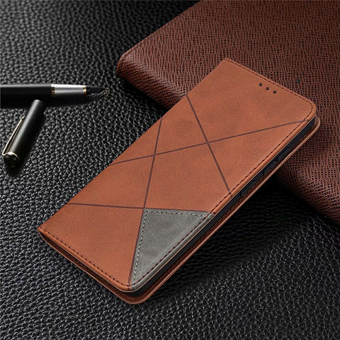 Funda de Cuero Cartera con Soporte Carcasa para Samsung Galaxy S20 FE 4G Marron