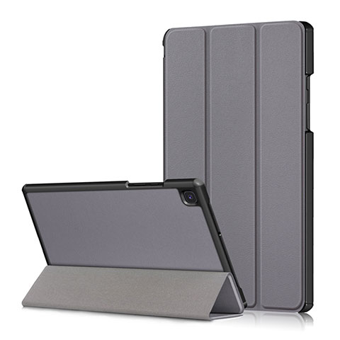 Funda de Cuero Cartera con Soporte Carcasa para Samsung Galaxy Tab A7 4G 10.4 SM-T505 Gris