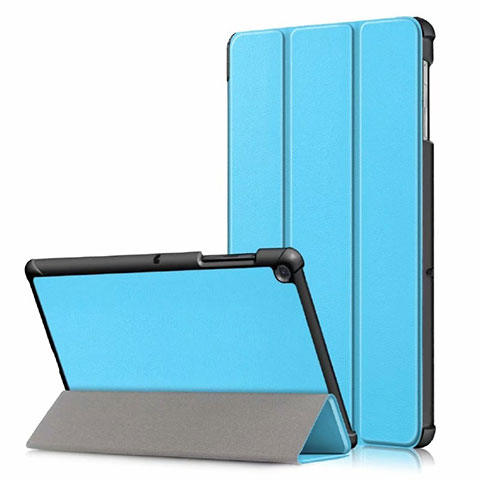 Funda de Cuero Cartera con Soporte Carcasa para Samsung Galaxy Tab S5e Wi-Fi 10.5 SM-T720 Azul Cielo