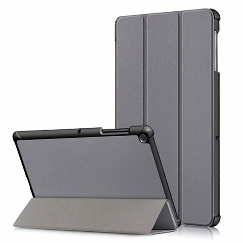 Funda de Cuero Cartera con Soporte Carcasa para Samsung Galaxy Tab S5e Wi-Fi 10.5 SM-T720 Gris