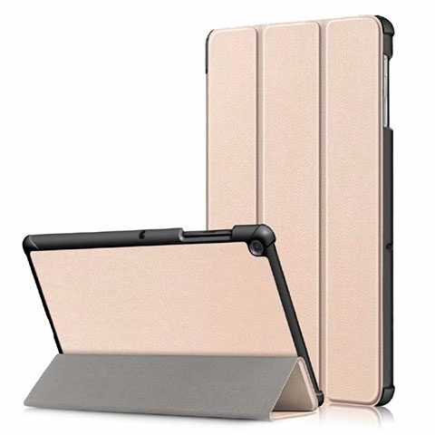 Funda de Cuero Cartera con Soporte Carcasa para Samsung Galaxy Tab S5e Wi-Fi 10.5 SM-T720 Oro