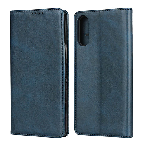 Funda de Cuero Cartera con Soporte Carcasa para Sony Xperia L4 Azul