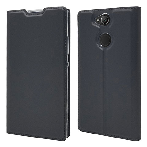 Funda de Cuero Cartera con Soporte Carcasa para Sony Xperia XA2 Ultra Negro