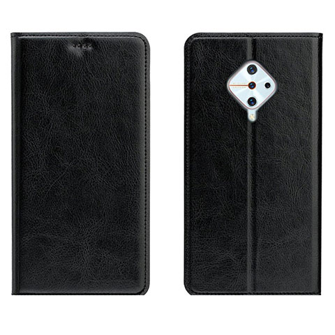 Funda de Cuero Cartera con Soporte Carcasa para Vivo X50 Lite Negro