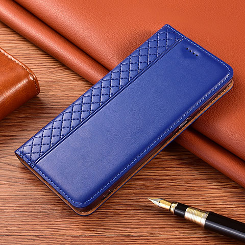 Funda de Cuero Cartera con Soporte Carcasa para Vivo X50e 5G Azul