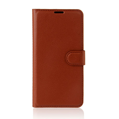 Funda de Cuero Cartera con Soporte Carcasa para Wiko Wim Lite 4G Marron