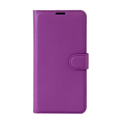 Funda de Cuero Cartera con Soporte Carcasa para Wiko Wim Lite 4G Morado