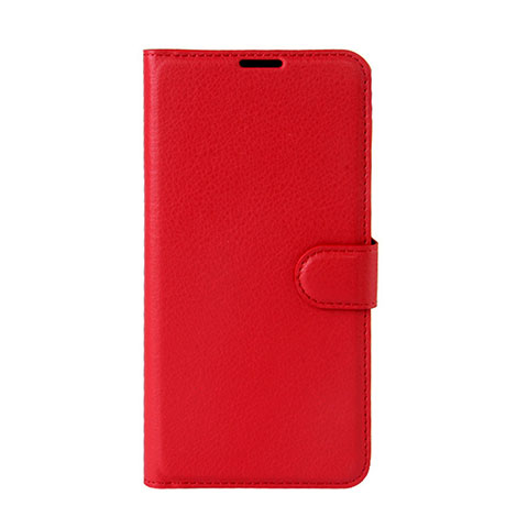 Funda de Cuero Cartera con Soporte Carcasa para Wiko Wim Lite 4G Rojo